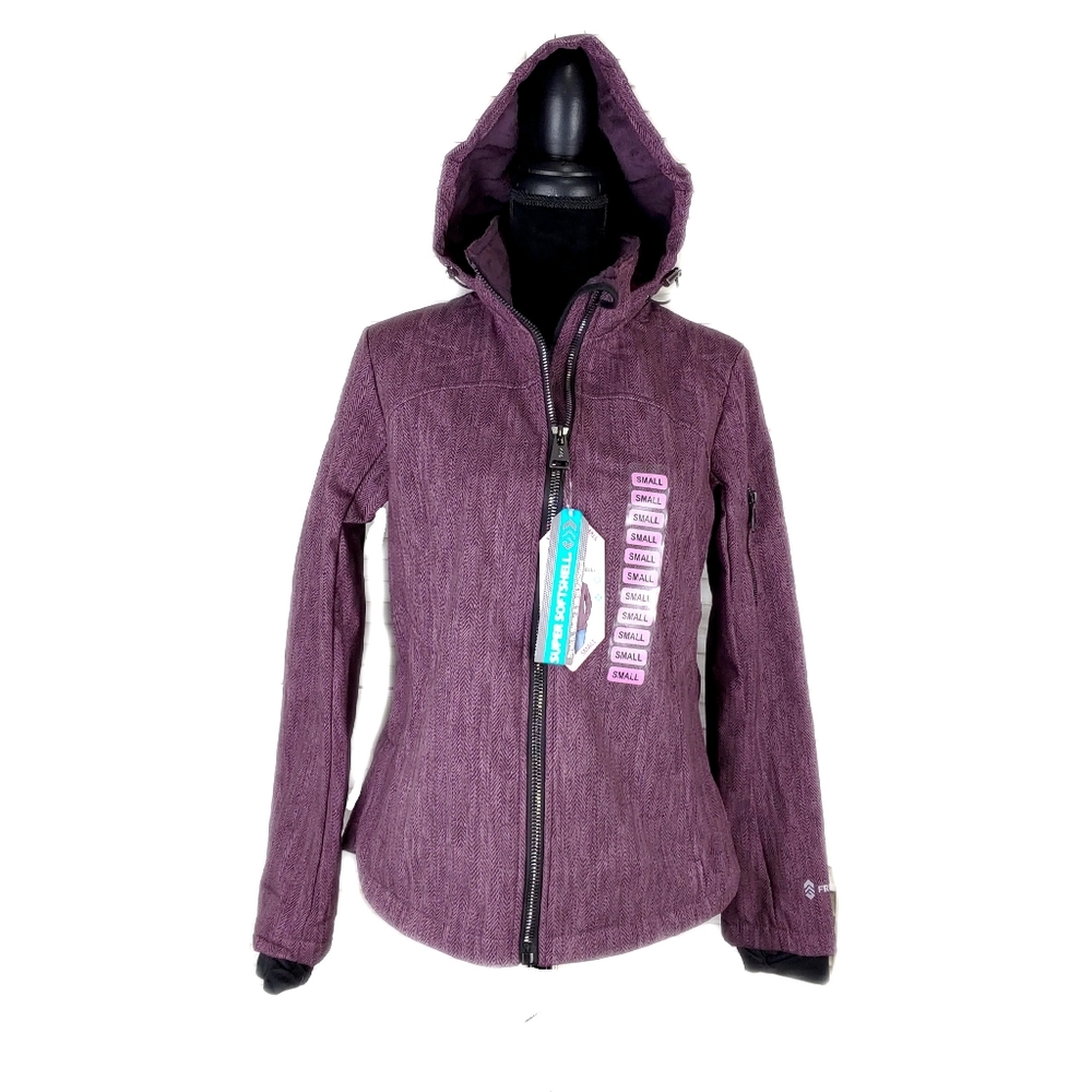 NWT Free Country $100 Women's Super Softshell Jacket WITH THUMBHOLES - Picture 9 of 13